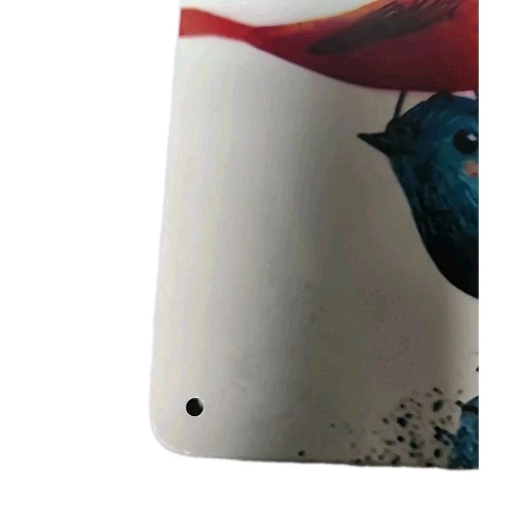 New Vintage Style Tin Watercolor Birds Home Decor‎ 12